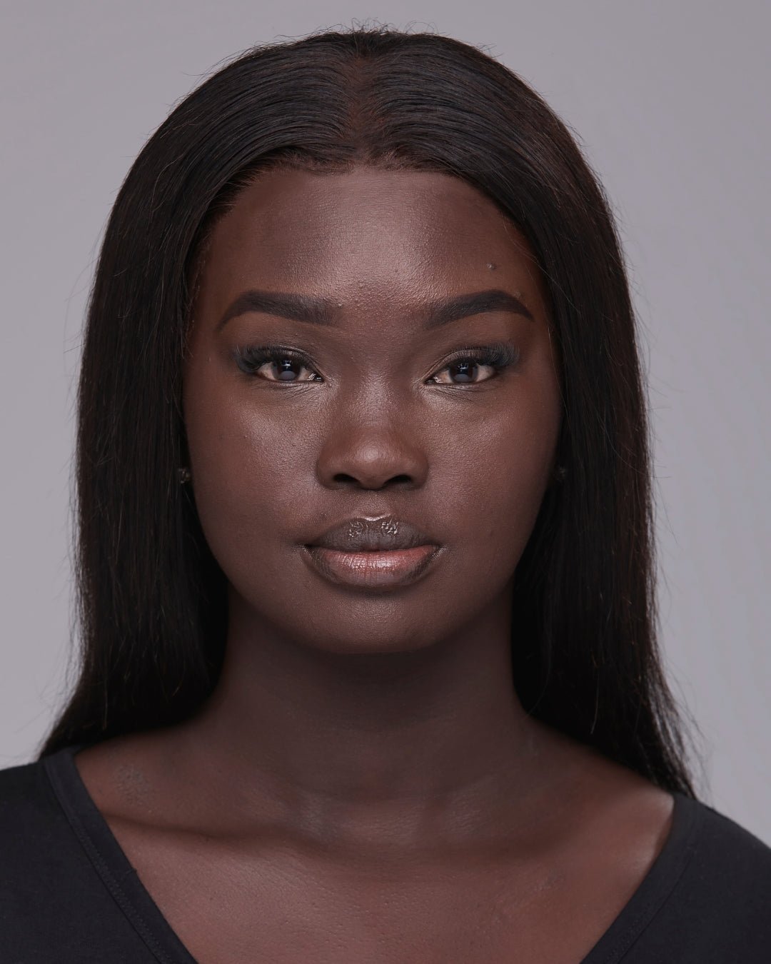 Image of The MATTERfying Foundation in Shade 40 Cherish, a deep foundation with neutral cool undertones. The product is presented with a clear swatch highlighting its rich pigmentation and smooth, natural matte finish