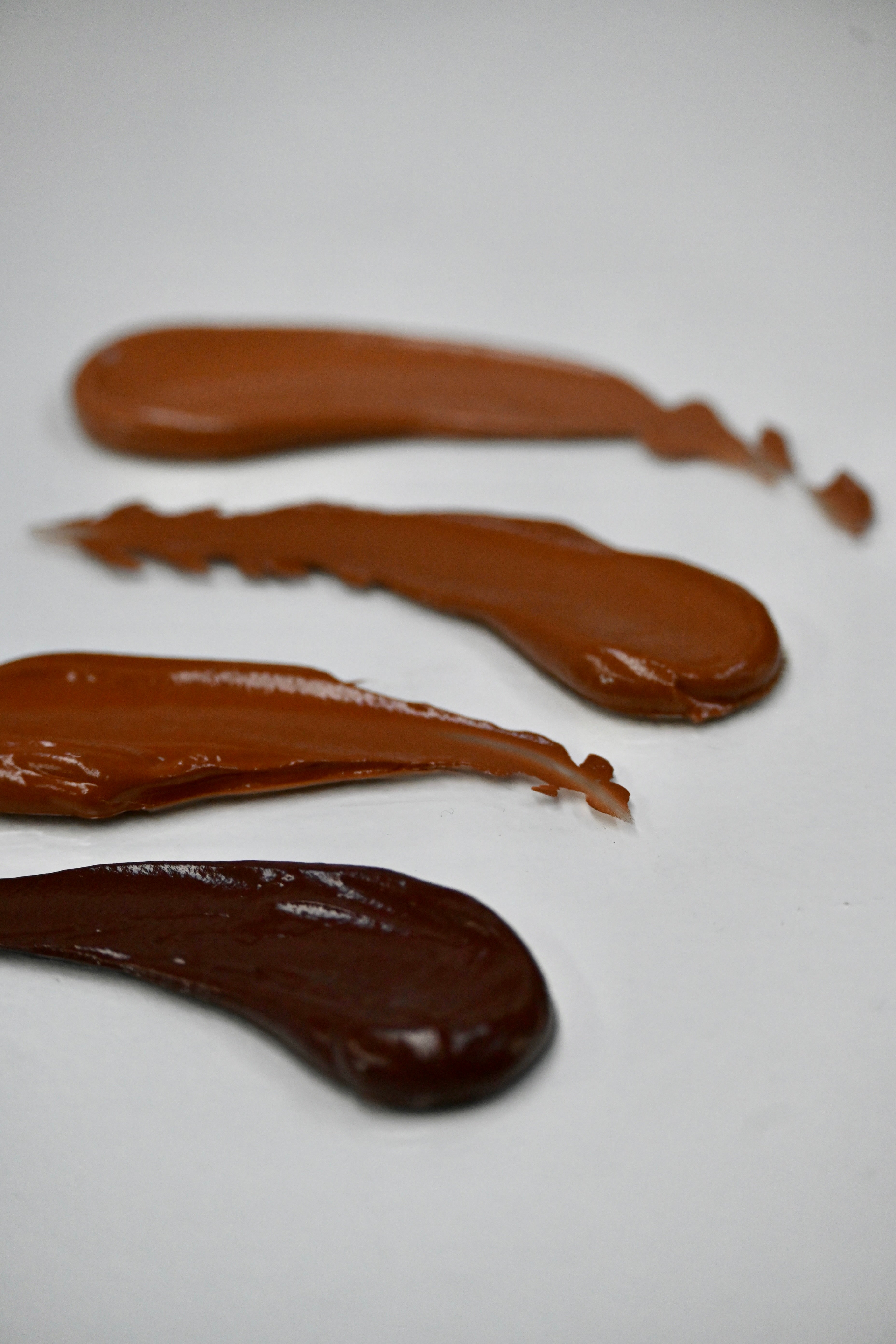 Sample swatches  of The MATTERfying Foundation – test shades before full-size purchase