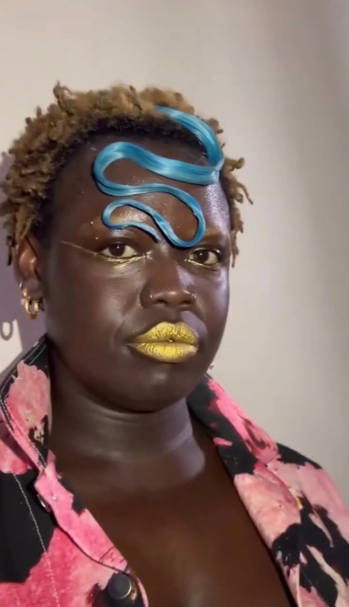 Model showcasing The MATTERfying Foundation 40 Cherish for a flawless matte finish.
