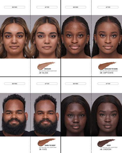Before and after images demonstrating coverage of The MATTERfying Foundation